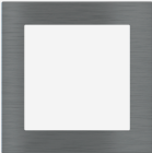 EKINEX EK-DQS-GBS Placca Deep (FF e 71 e 20Venti ) quadrata - METALLO (ALLUMINIO) Titanio