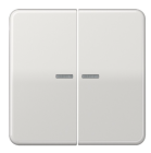 JUNG CD10921STRFLG Pulsante KNX RF, 2 canali, grigio chiaro