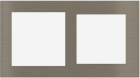 EKINEX EK-D2G-GBR Placca Deep (FF e 71 e 20Venti ) -METALLO (ALLUMINIO) - nichel