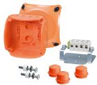 HENSEL FK 0404 IP65 junction box. 5 poles. for cables in