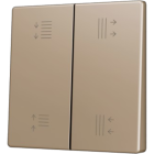 ZENNIO ZS55CSOFT24CC ZS55. Cover for Double KNX Soft push button - Champagne