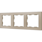 ZENNIO 980000304 ZS55. 3-gang Frame - Champagne