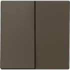 ZENNIO 830001903 ZS55. Double switch cover 55x55 mm - Mocha