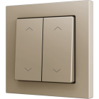 ZENNIO ZS552PB4SHC ZS55. Double Soft push button for 4 binary inputs
