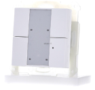 MDT RF-TA55A4.01 Pulsante RF 4 volte Plus con attuatore, finitura bianco opaco per la domotica KNX RF-TA55A4.01