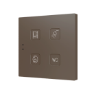 ZENNIO ZVITR4M Tecla RGB 4. PC-ABS Capacitive push button - 4 but