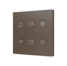 ZENNIO ZVITR6M Tecla RGB 6. PC-ABS Capacitive push button - 6 but