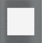 EKINEX EK-DQG-GBS Placca Deep (FF e 71 e 20Venti ) quadrata - METALLO (ALLUMINIO) Titanio