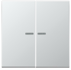 JUNG AL10921STRF Pulsante KNX RF, 2 canali, alluminio