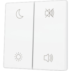 ZENNIO ZS55CSOFT24MWC ZS55. Cover for Double KNX Soft push button 55x55
