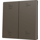 ZENNIO ZS70CSOFT24MC ZS70. Cover for Double KNX Soft push button 70x70