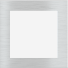 EKINEX EK-DQS-GBQ Placca Deep (FF e 71 e 20Venti ) quadrata - METALLO (ALLUMINIO) alluminio