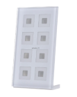 MDT BE-GT08W.01 Pulsante di vetro 8 volte Plus, bianco, per automazione domestica KNX BE-GT08W.01
