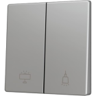 ZENNIO ZS55CSOFT22SC ZS55. Cover for Double KNX Soft push button 55x55