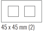 EKINEX EK-D2E-GBQ Placca Deep (FF e 71 e 20Venti ) rettangolare - METALLO (ALLUMINIO) - alluminio