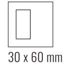 EKINEX EK-DQT-FGB Placca Deep (FF e 71 e 20Venti ) quadrata - FENIX NTM grigio bromo