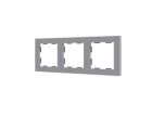ZENNIO 980000306 Cornice 3 posti ZS55, argento