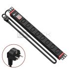 WP RACK WPN-PDU-G05-08 RACK 19 PDU WITH 8 IEC C13 SOCKETS, SCHUKO PLUG"