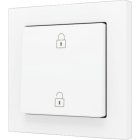ZENNIO ZS551PB2MWC ZS55. Simple Soft push button for 2 binary inputs