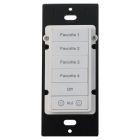 ELAN KEY PAD KPCW8W Keypad Controller, 8 Buttons Blue Backlight, White