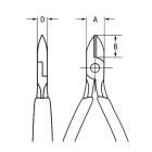 KNIPEX 76 22 125 Side cutter for electromechanics