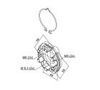 NICE 703.19.00 Compact aluminum support, with spring, for Era M SH