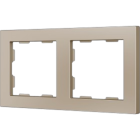 ZENNIO 980000204 ZS55. 2-gang Frame - Champagne