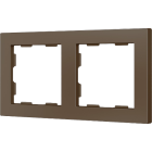 ZENNIO 980000203 ZS55. 2-gang Frame - Mocha