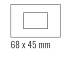 EKINEX EK-DRG-FGL Placca Deep (FF e 71 e 20Venti ) rettangolare  - FENIX NTM grigio londra