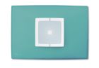 NICE WRS Rectangular wall plate, water green - 10 pieces