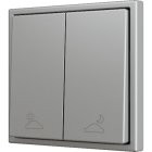 ZENNIO ZS702PB2SC ZS70. Double Soft push button for 2 binary inputs
