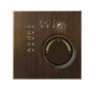 JUNG ME2178TSAT Termostato per ambienti KNX con accoppiatore bus integrato e interfaccia pulsanti 4 canali- modelli in metallo- ottone antico