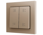 ZENNIO ZS552PB4C ZS55. Double Soft push button for 4 binary inputs