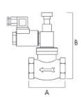 TECNOCONTROL VR500 Manual reset solenoid valve 230V NA 1/2 inch