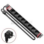 WP RACK WPN-PDU-G01-08 RACK 19 PDU WITH 8 ITALIAN/SCHUKO SOCKETS, SCHUKO PLUG"