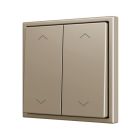 ZENNIO ZS702PB4SHC ZS70. Double Soft push button for 4 binary inputs