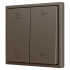 ZENNIO ZS702PB4M ZS70. Double Soft push button for 4 binary inputs