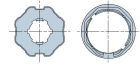 NICE 615.00.00 Octagonal 60x(0.6 to 1) wheel + crown