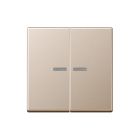 JUNG A10921STRFCH Pulsante KNX RF, 2 canali, champagne