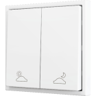 ZENNIO ZS702PB2MWC ZS70. Double Soft push button for 2 binary inputs