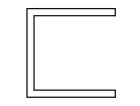 FAAC 105808 FIXED DOOR WALL MOUNTING FRAME L=6100 TK20