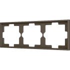 ZENNIO ZS70FM3M ZS70. 3-gang Frame - Mocha