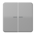 JUNG CD10921STRFGR Pulsante KNX RF, 2 canali, grigio