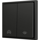 ZENNIO ZS702PB2AC ZS70. Double Soft push button for 2 binary inputs