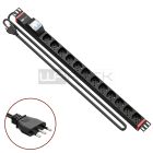 WP RACK WPN-PDU-I02-12 RACK 19 PDU WITH 12 ITALIAN/SCHUKO SOCKETS, ITALIAN PLUG"